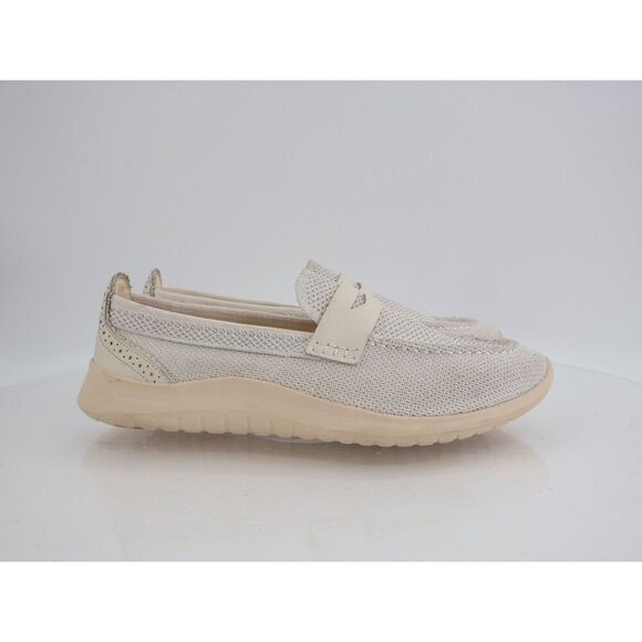 Cole Haan ZERØGRAND Meritt Stitchlite Loafers Size 9B Ivory Knit Slip On Shoes - Picture 3 of 12